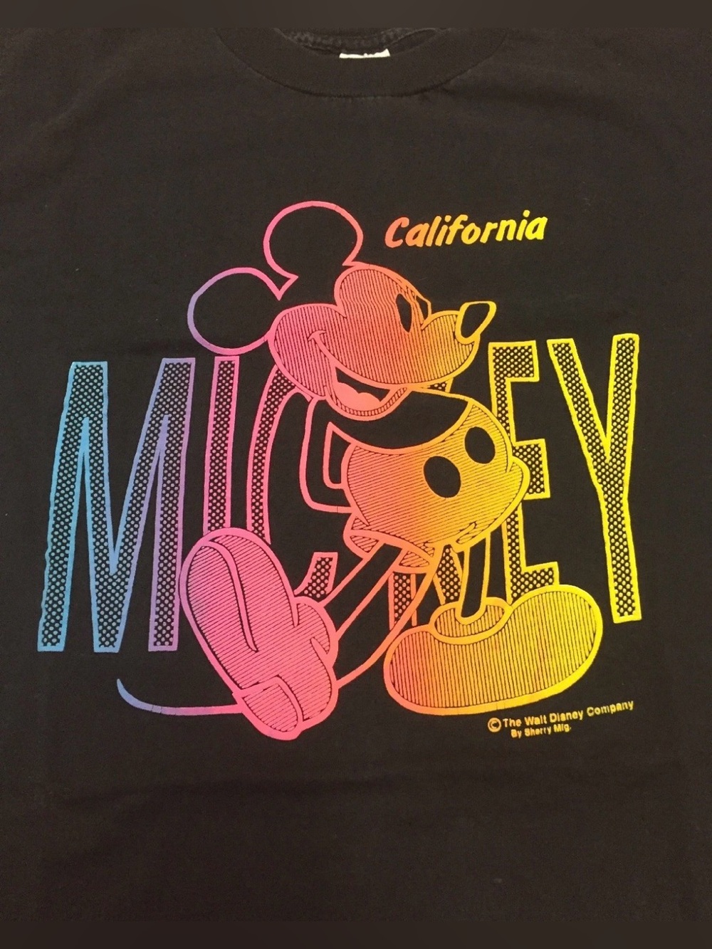 Vintage Mickey Mouse T-shirt Single Stitch Medium California Walt Disney 90s - Picture 2 of 10
